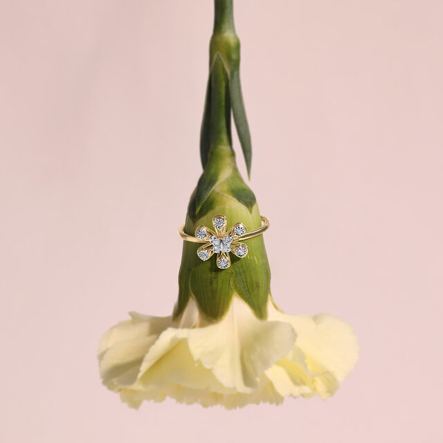 Floral Flutter Diamond Ring,,hi-res image number null