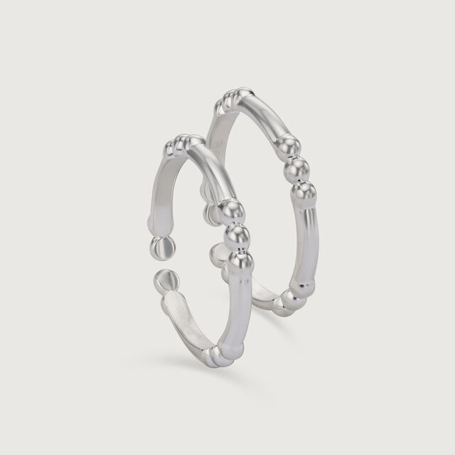 Chic Circlet Silver Toe Ring for Women,,hi-res image number null