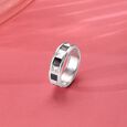 Bold Facet Silver Ring,,hi-res view 1