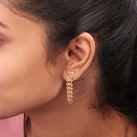 Ripples of Love 14KT Yellow Gold Drop Earrings