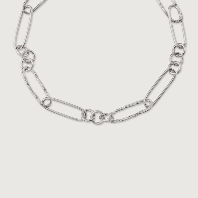 Bold Textured Silver Bracelet,,hi-res image number null
