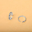 Sleek Lines Silver Toe Rings,,hi-res view 1