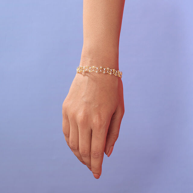 Radiant Lattice Diamond Bangle,,hi-res image number null