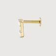 Togetherness Spark Gold & Diamond Nose Pin,,hi-res view 3