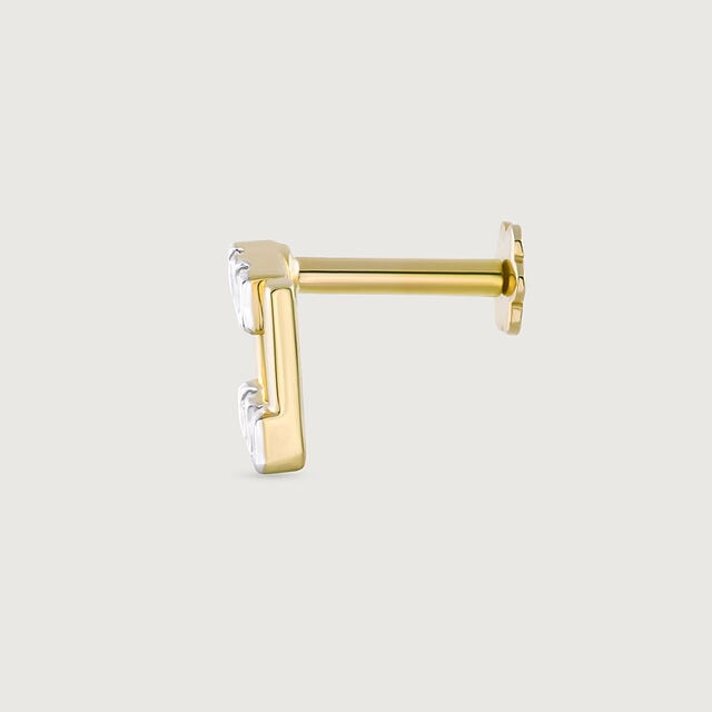 Togetherness Spark Gold & Diamond Nose Pin,,hi-res image number null