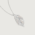 Ethereal Leaf Silver Pendant,,hi-res view 4