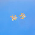 Sunburst Radiance Diamond Stud Earrings,,hi-res view 1