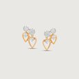 Twinkle Leaf Diamond Stud Earrings,,hi-res view 3