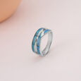 Shine Waves Silver Ring,,hi-res view 1