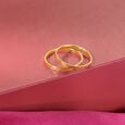 Timeless Unity Band 18KT Gold Couple Ring -Single Piece,,hi-res view 2