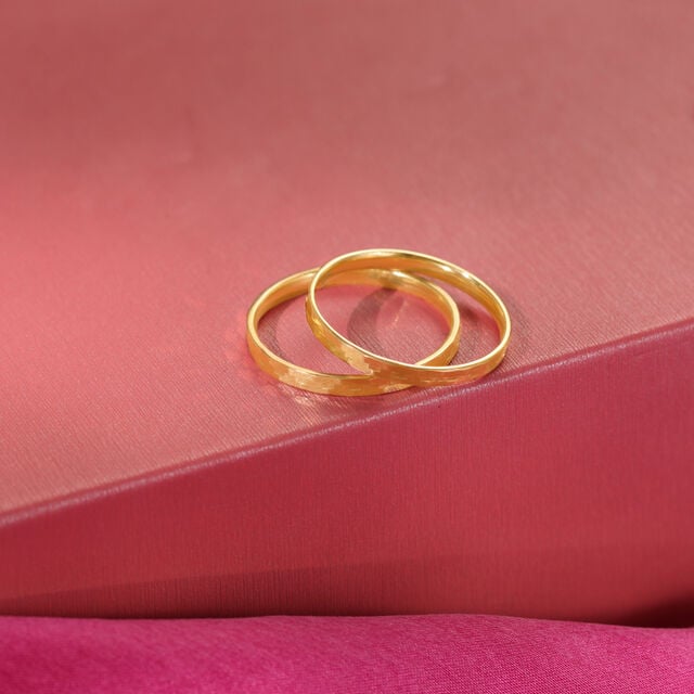 Timeless Unity Band 18KT Gold Couple Ring -Single Piece,,hi-res image number null