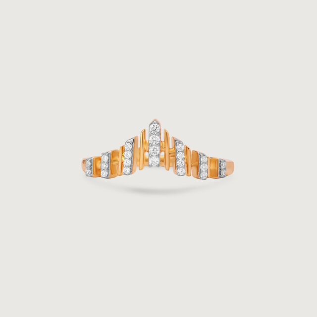 Radiant Horizon Gold & Diamond Finger Ring,,hi-res image number null