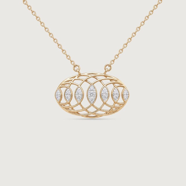 Interwoven Rhythm Diamond Necklace,,hi-res image number null