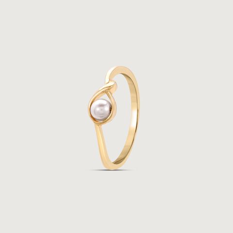 Twist Bloom Pearl Ring