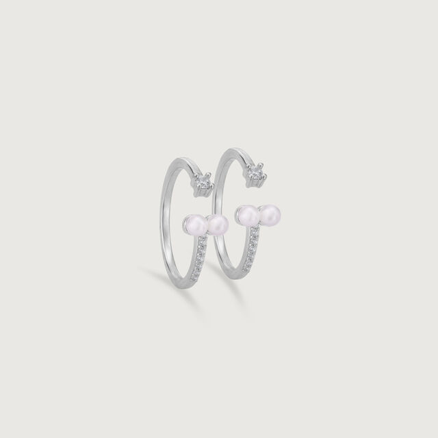 Dainty Twirl Silver Toe Ring,,hi-res image number null