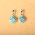Aqua Luxe Silver Hoop Earrings,,hi-res view 1
