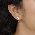 Chevron Trend Gold Stud Earrings,,hi-res view 2