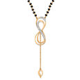 14KT Stunning Diamond Mangalsutra,,hi-res view 2