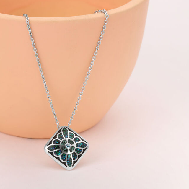 Mystic Mosaic Silver Pendant,,hi-res image number null
