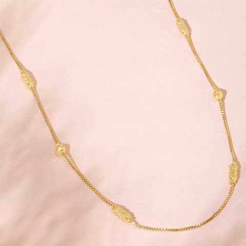 Sassy Swirl Gold Chain