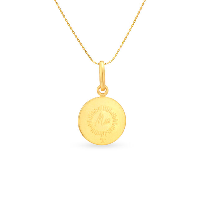 Divine Lakshmi Gold Pendant,,hi-res image number null