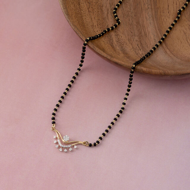 Serenade Shine Gold and Diamond Mangalsutra,,hi-res image number null