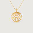 Fluid Radiant Gold Pendant,,hi-res view 1