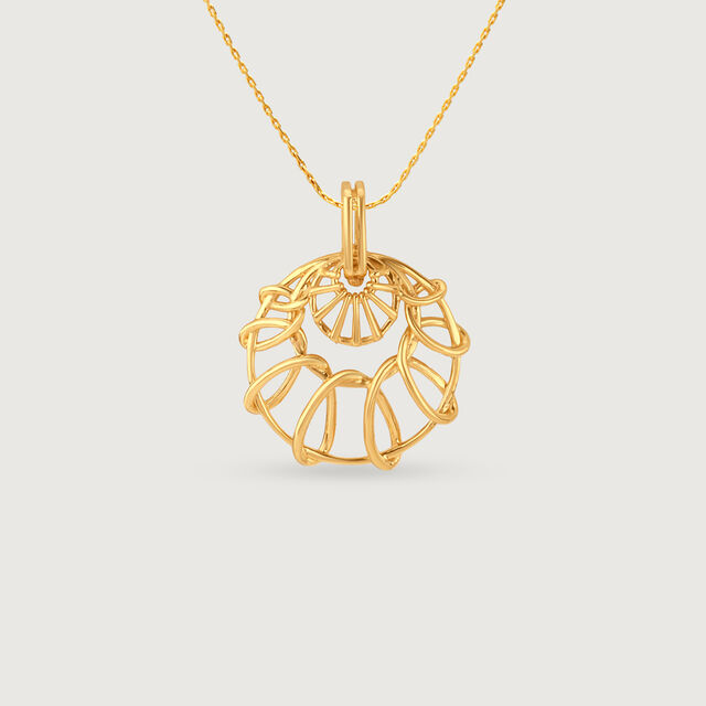 Fluid Radiant Gold Pendant,,hi-res image number null