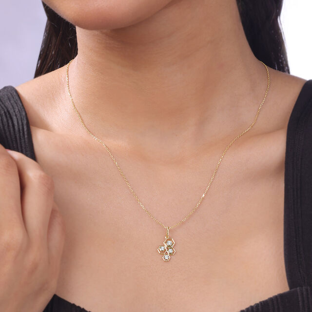 Honeycomb Radiance Diamond Pendant,,hi-res image number null