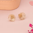 14KT Golden Flora Stud Earrings,,hi-res view 1