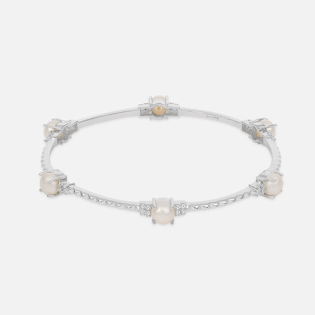 Heavenly Pearl Silver Bangle,,hi-res image number null