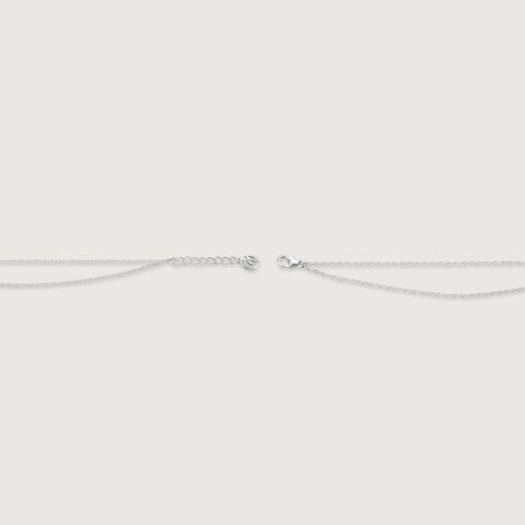 Elegant Glow Single Silver Anklet
