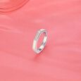 Dual Band Silver Ring,,hi-res view 1