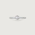 Modern Halo Silver Ring,,hi-res view 4