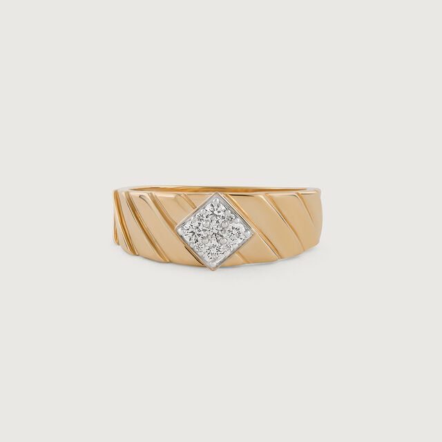 Love Fantasy Gold & Diamond Finger Ring for Men,,hi-res image number null