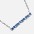 Blue Horizon Silver Necklace,,hi-res view 4