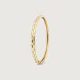 Elegant Twisted Gold Bangle,,hi-res view 4