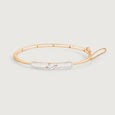 Linear Luxe Gold & Diamond Bangle,,hi-res view 2