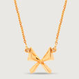 Mystic Butterfly 14KT  Gold Necklace,,hi-res view 3