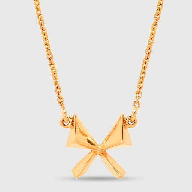 Mystic Butterfly 14 KT Pure Gold Necklace,,hi-res view 3