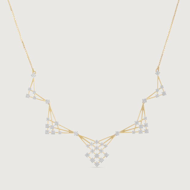 Sequin Shine Gold & Diamond Necklace,,hi-res image number null