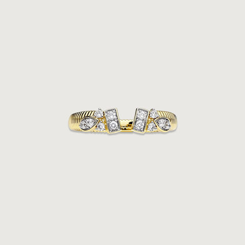 Playful Poise Diamond Ring