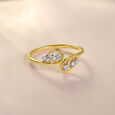Infinity Grace Gold & Diamond Finger Ring,,hi-res view 1