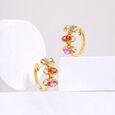 Prism Glow Sapphire Hoop Earrings,,hi-res view 1