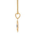 14KT Yellow and White Gold Unique Abstract Diamond Pendant,,hi-res view 5