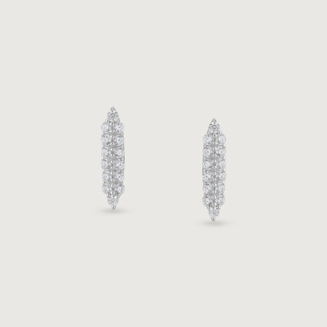 Classic Glow Silver Drop Earrings,,hi-res image number null