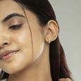 Chic Dazzling Gold & Diamond Hoop Earrings,,hi-res view 2