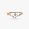 Sleek Twist Diamond Finger Ring,,hi-res view 3