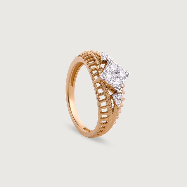 Love Lock Gold & Diamond Finger Ring,,hi-res image number null