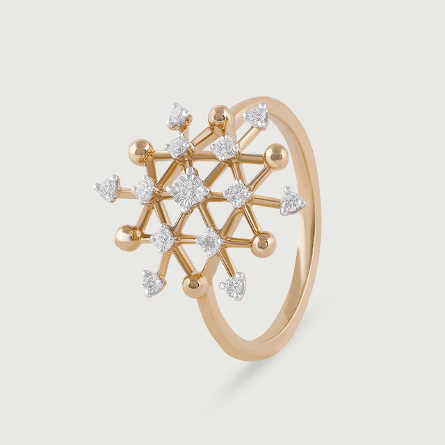 Disco Shine Gold & Diamond Ring,,hi-res image number null